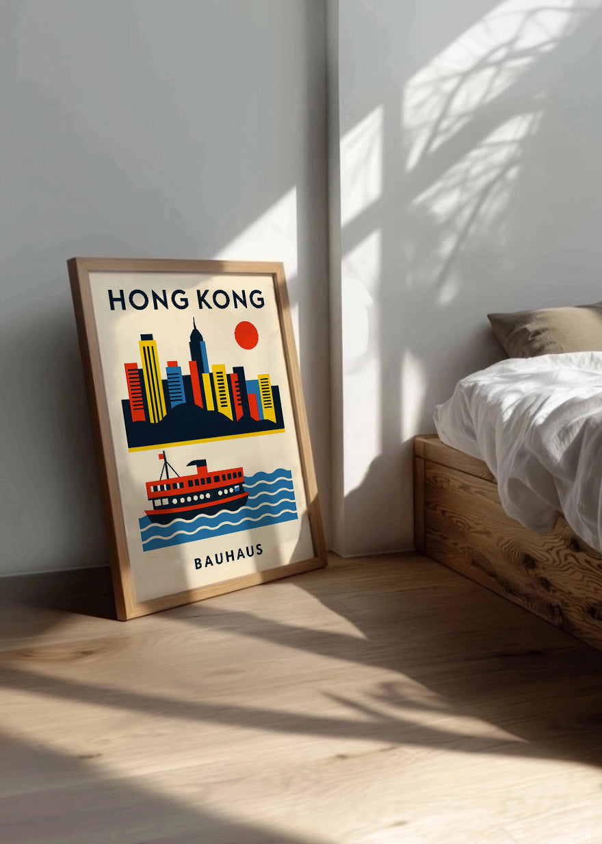 Cuadro Hong Kong Poster Bauhaus