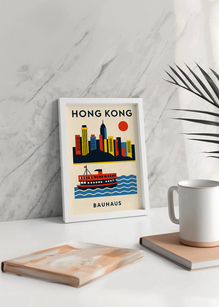 Cuadro Hong Kong Poster Bauhaus