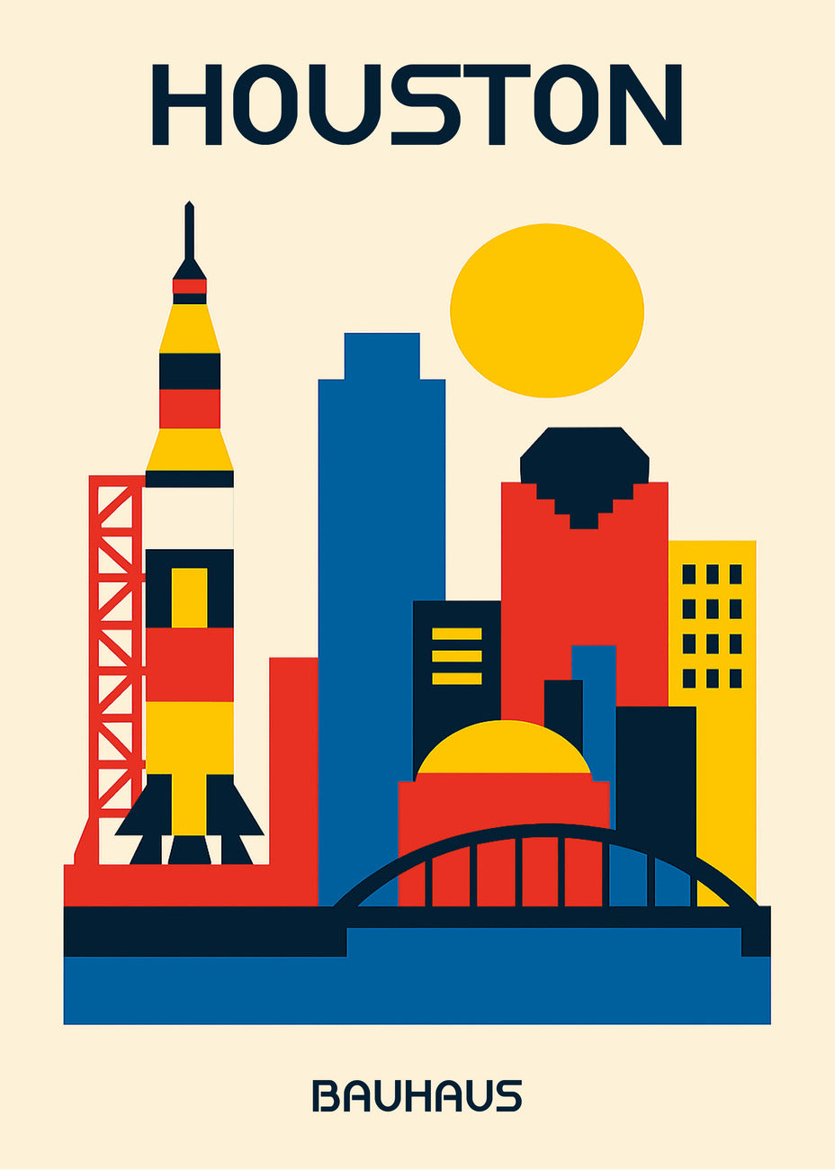 Cuadro Houston Poster Bauhaus