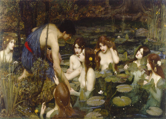 Cuadro Hylas y las ninfas 1896 (Waterhouse)