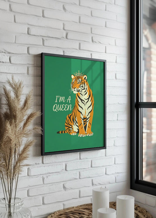 Cuadro I am a queen - Tigresa