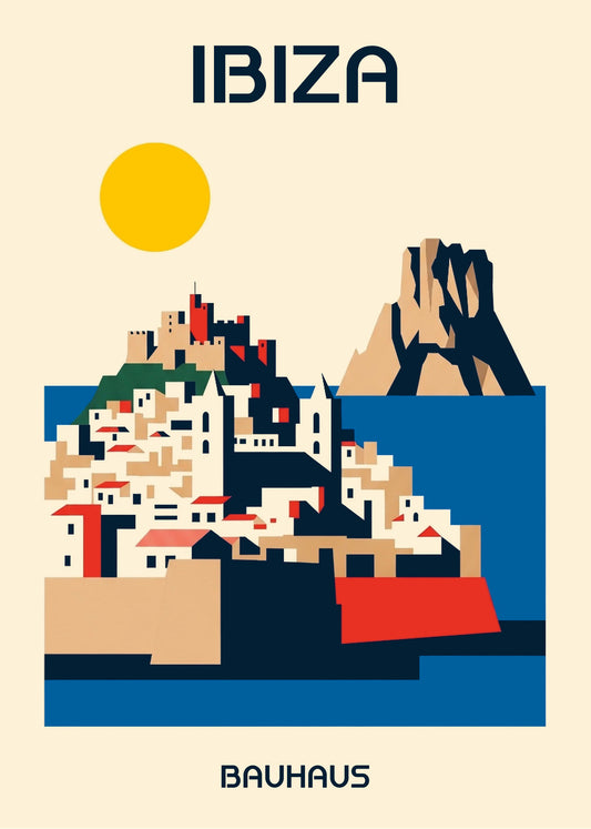 Cuadro Ibiza Poster Bauhaus