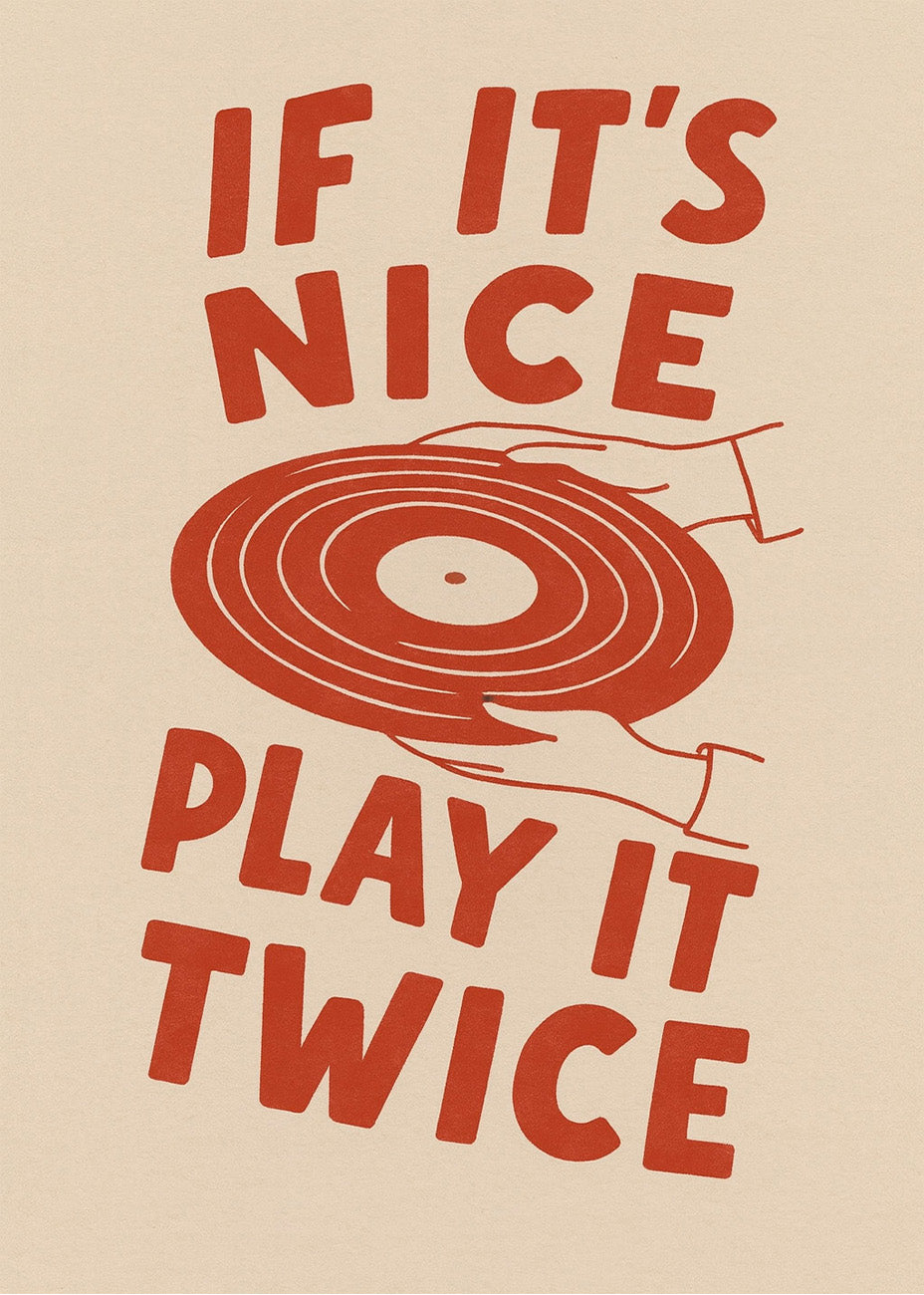 Cuadro If it is nice play it twice
