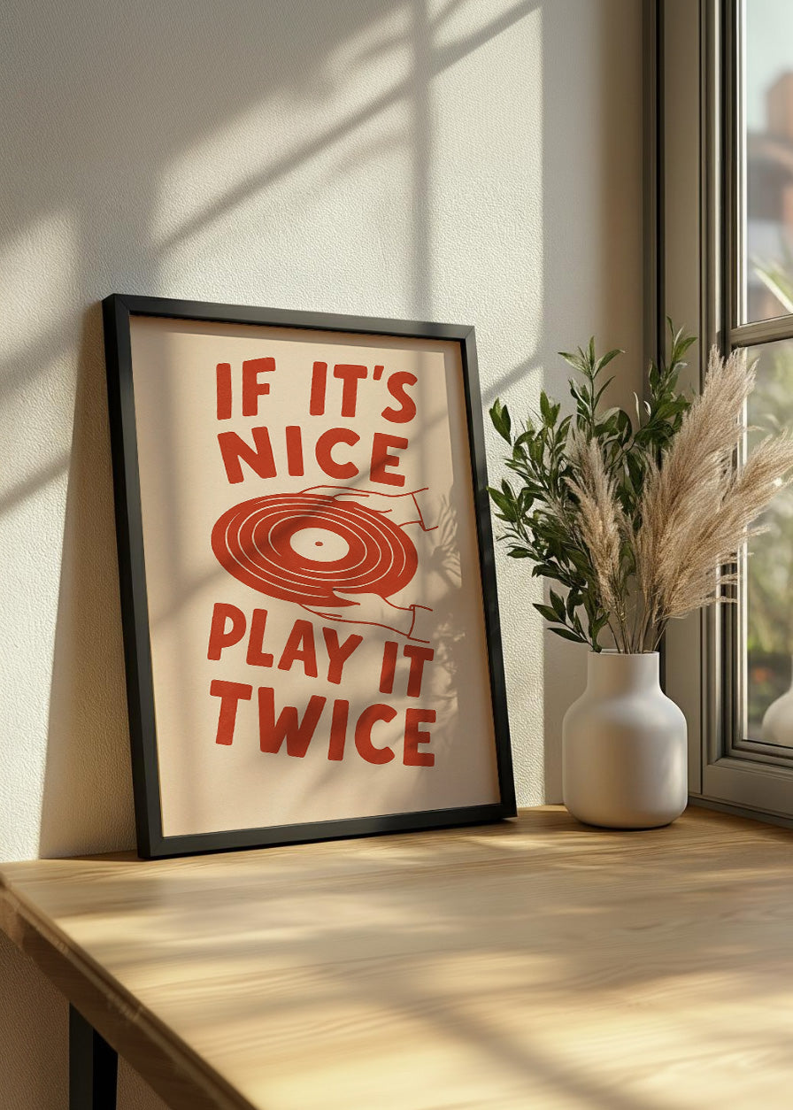 Cuadro If it is nice play it twice