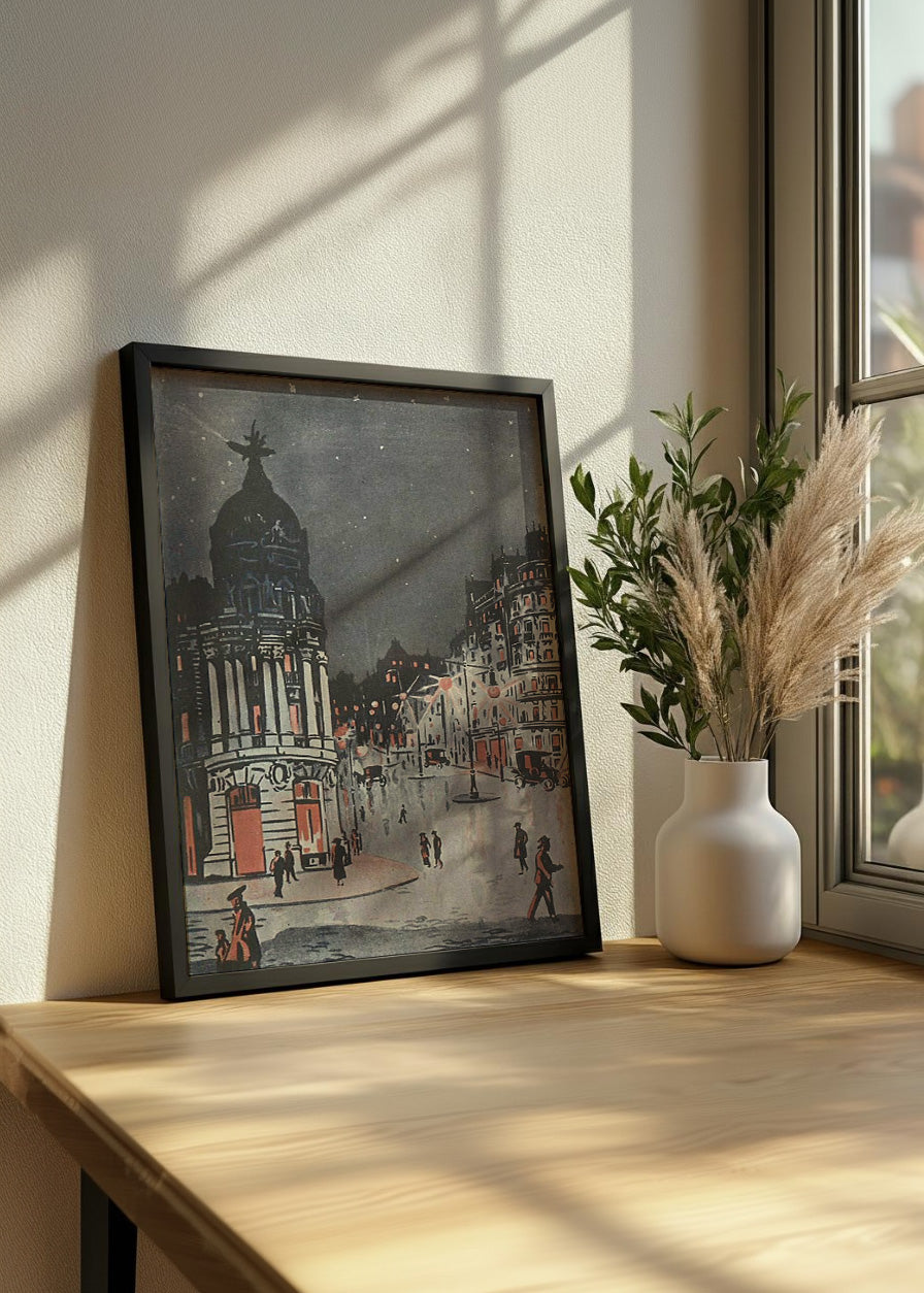 Cuadro Ilustración del Edificio Metrópolis (José Izquierdo Durán)