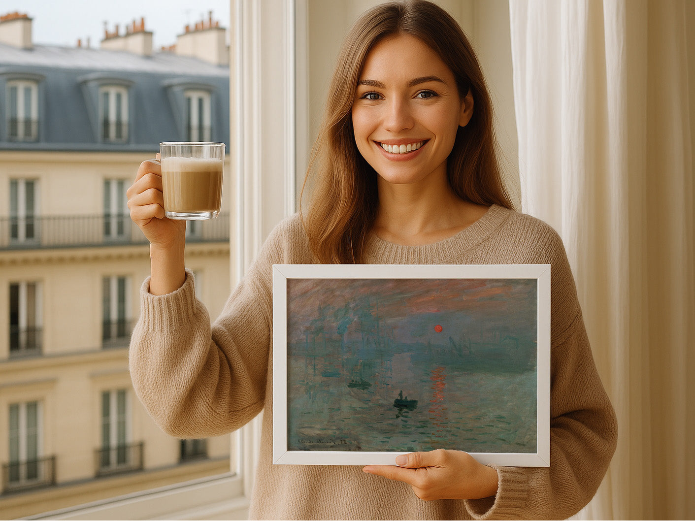 Cuadro de ​Impresión, sol naciente (Claude Monet) - Fine Artic