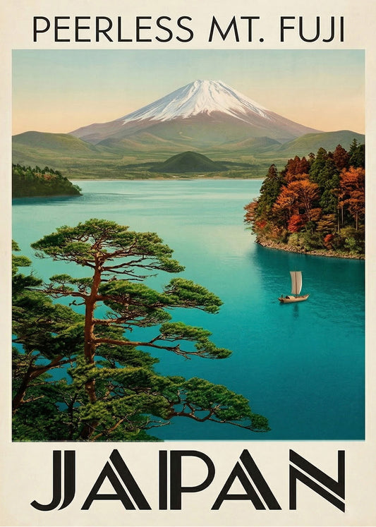 Cuadro Japón y monte Fuji