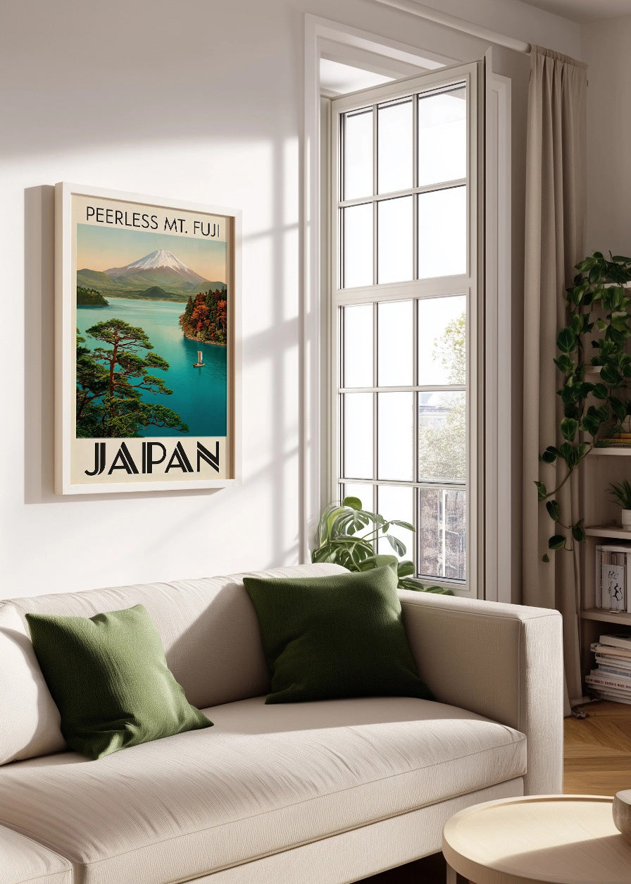 Cuadro Japón y monte Fuji