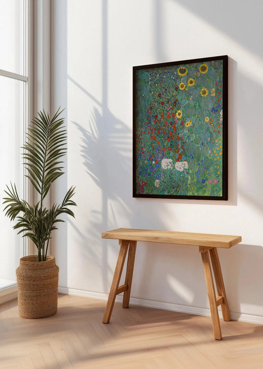 Cuadro Jardin campesino con girasoles (Gustav Klimt)