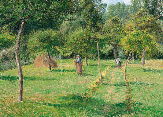 Cuadro ​Jardín de la granja en Éragny (Pissarro)