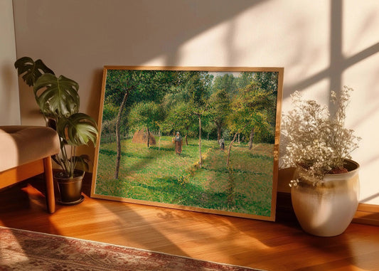 Cuadro ​Jardín de la granja en Éragny (Pissarro)
