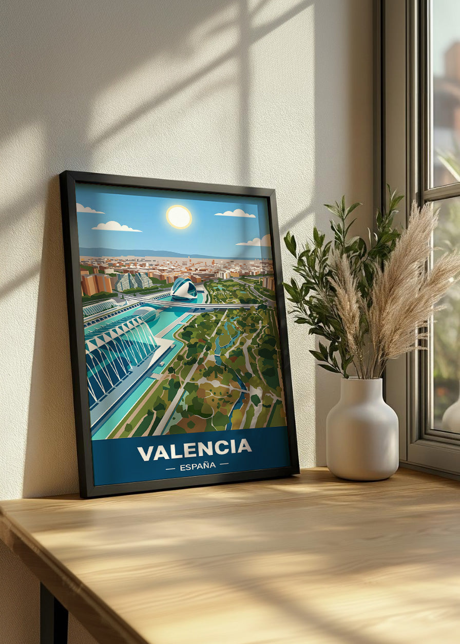 Cuadro Jardines del Turia de Valencia - Flat