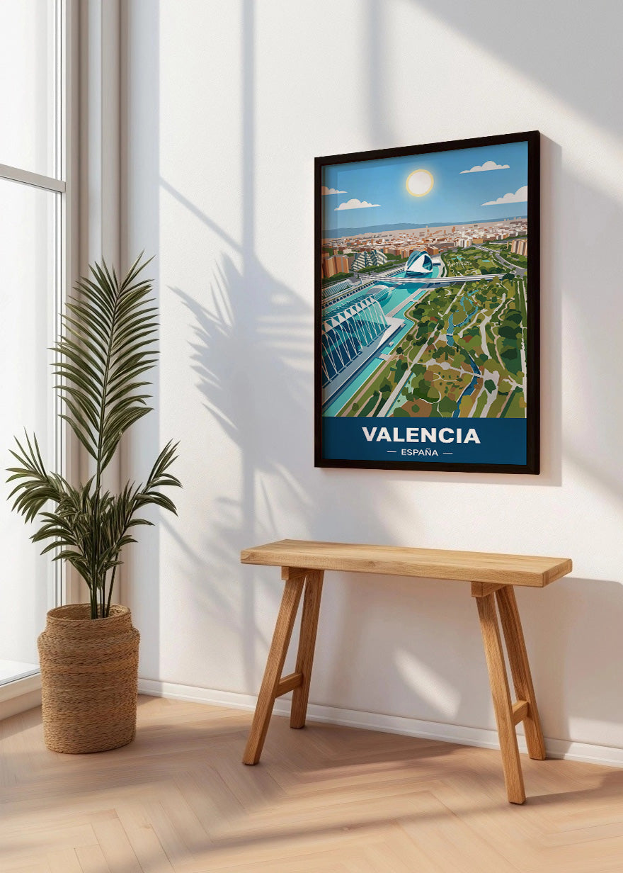 Cuadro Jardines del Turia de Valencia - Flat