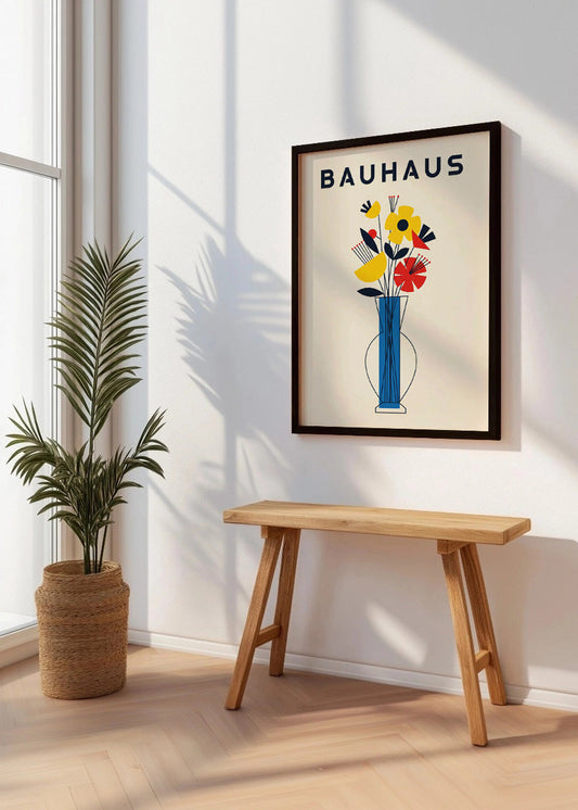Cuadro Jarrón con flores Bauhaus