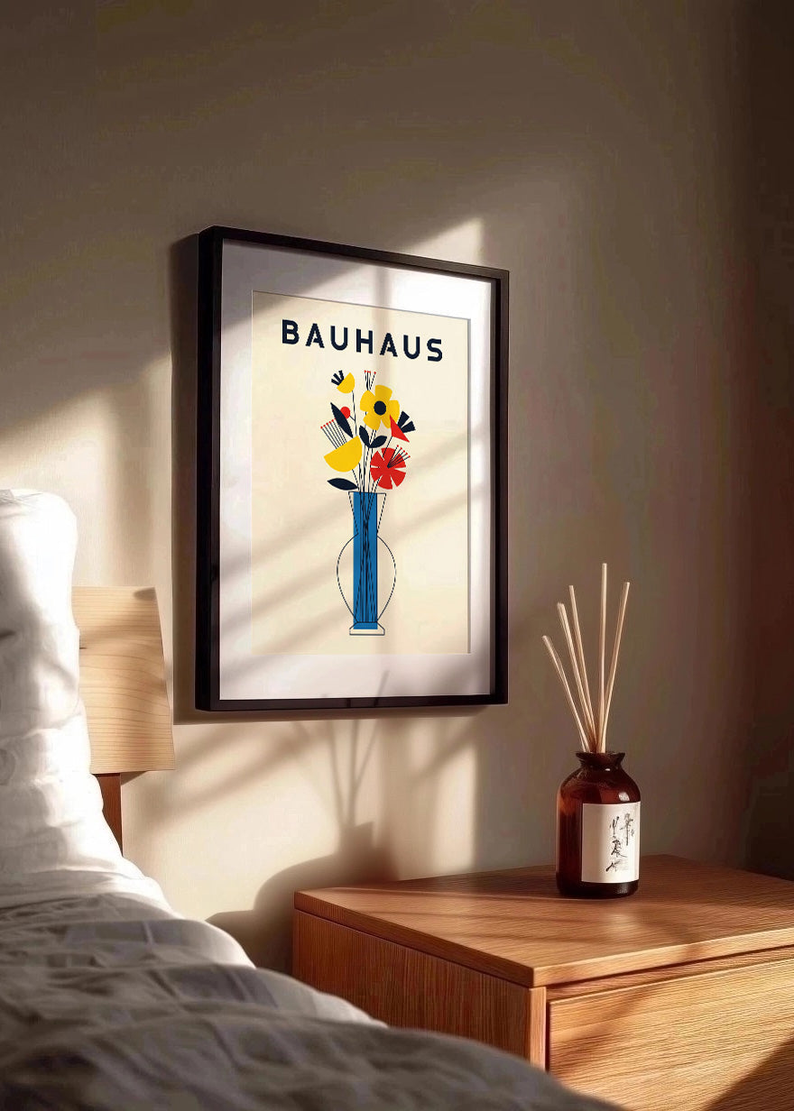 Cuadro Jarrón con flores Bauhaus