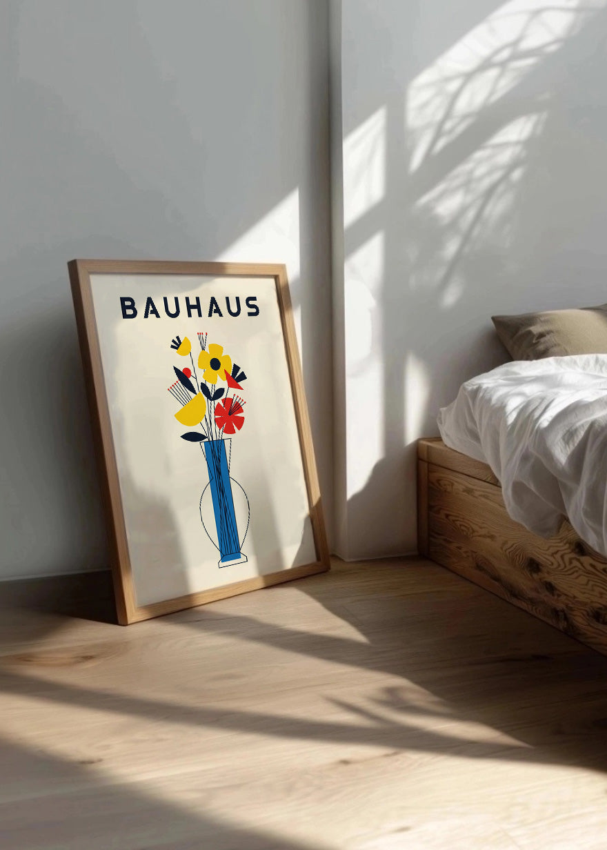 Cuadro Jarrón con flores Bauhaus