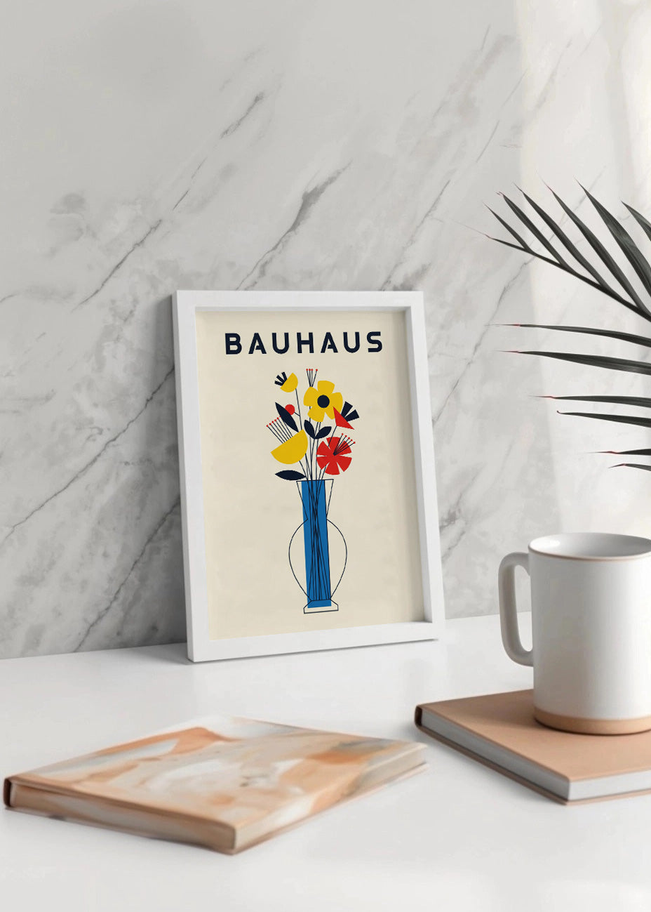 Cuadro Jarrón con flores Bauhaus