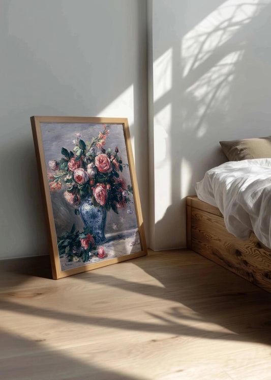 Cuadro ​Jarrón de Rosas (Renoir)