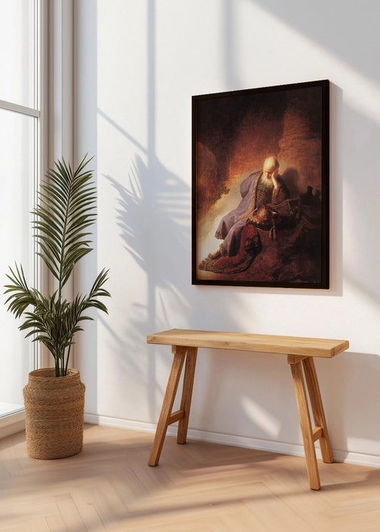 Cuadro ​Jeremías lamentando la destrucción de Jerusalén (Rembrandt)