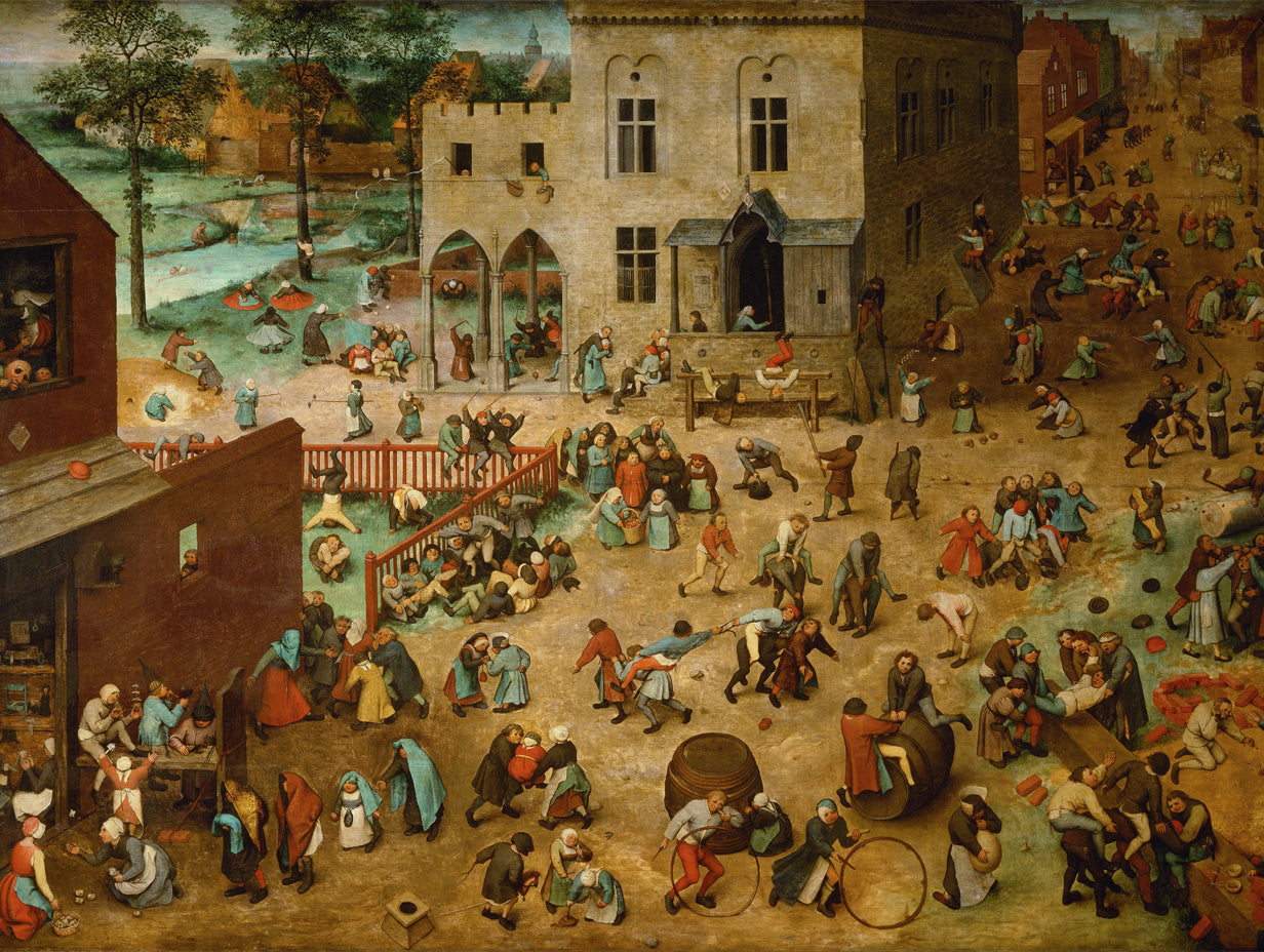 Cuadro de ​Juegos de niños (Pieter Brueghel el Viejo) - Fine Artic