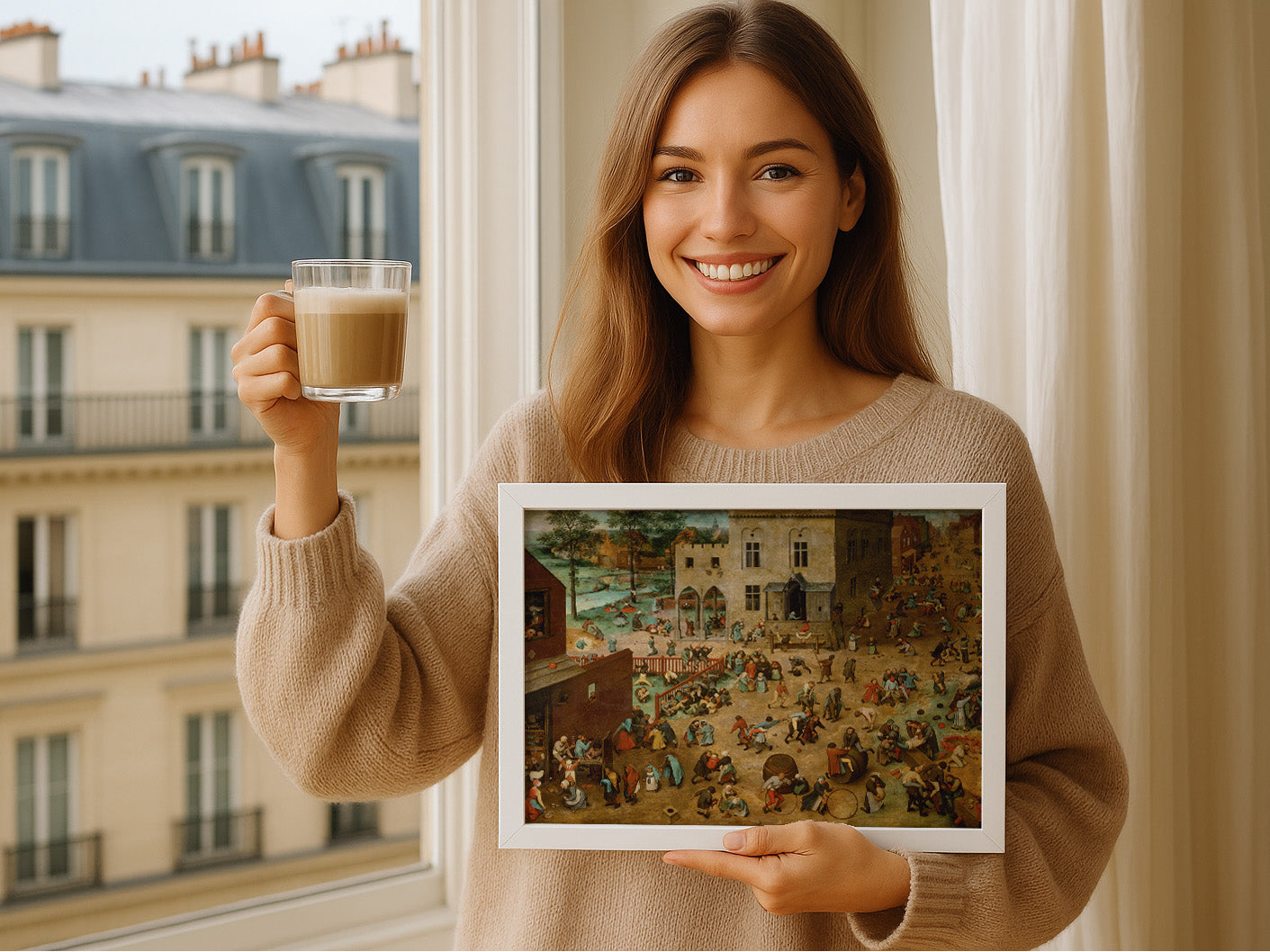 Cuadro de ​Juegos de niños (Pieter Brueghel el Viejo) - Fine Artic