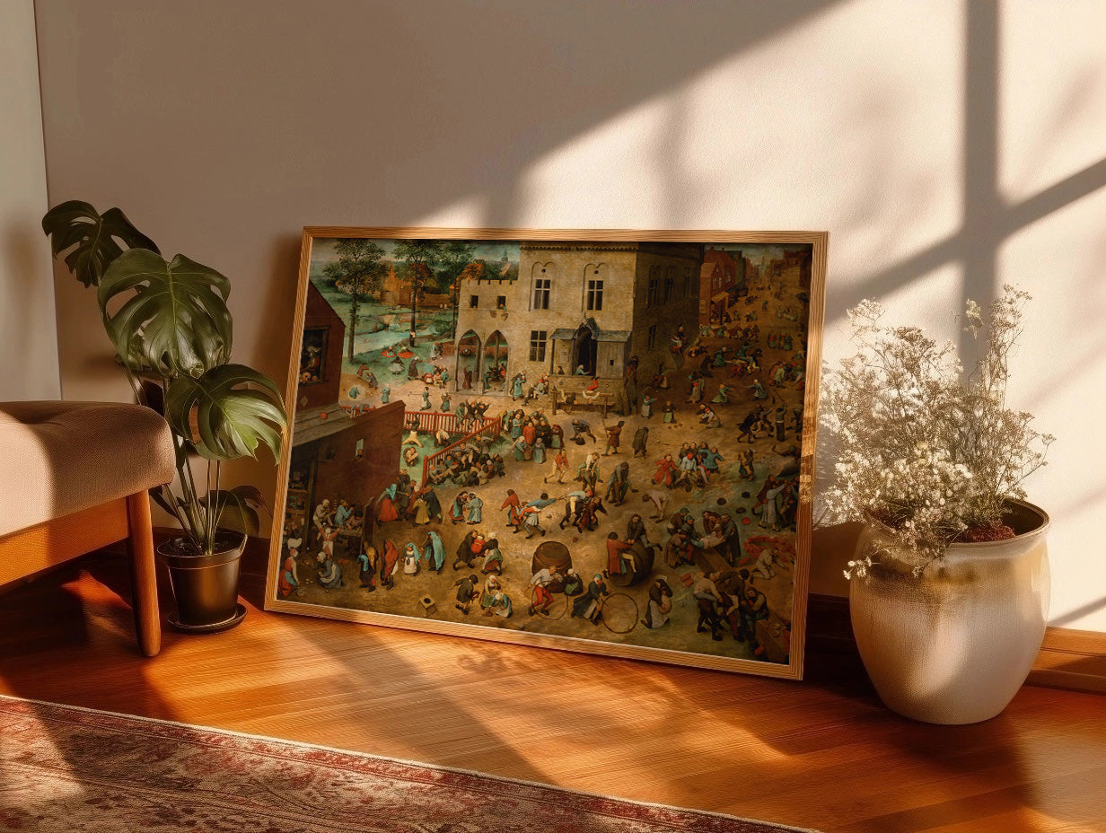 Cuadro de ​Juegos de niños (Pieter Brueghel el Viejo) - Fine Artic