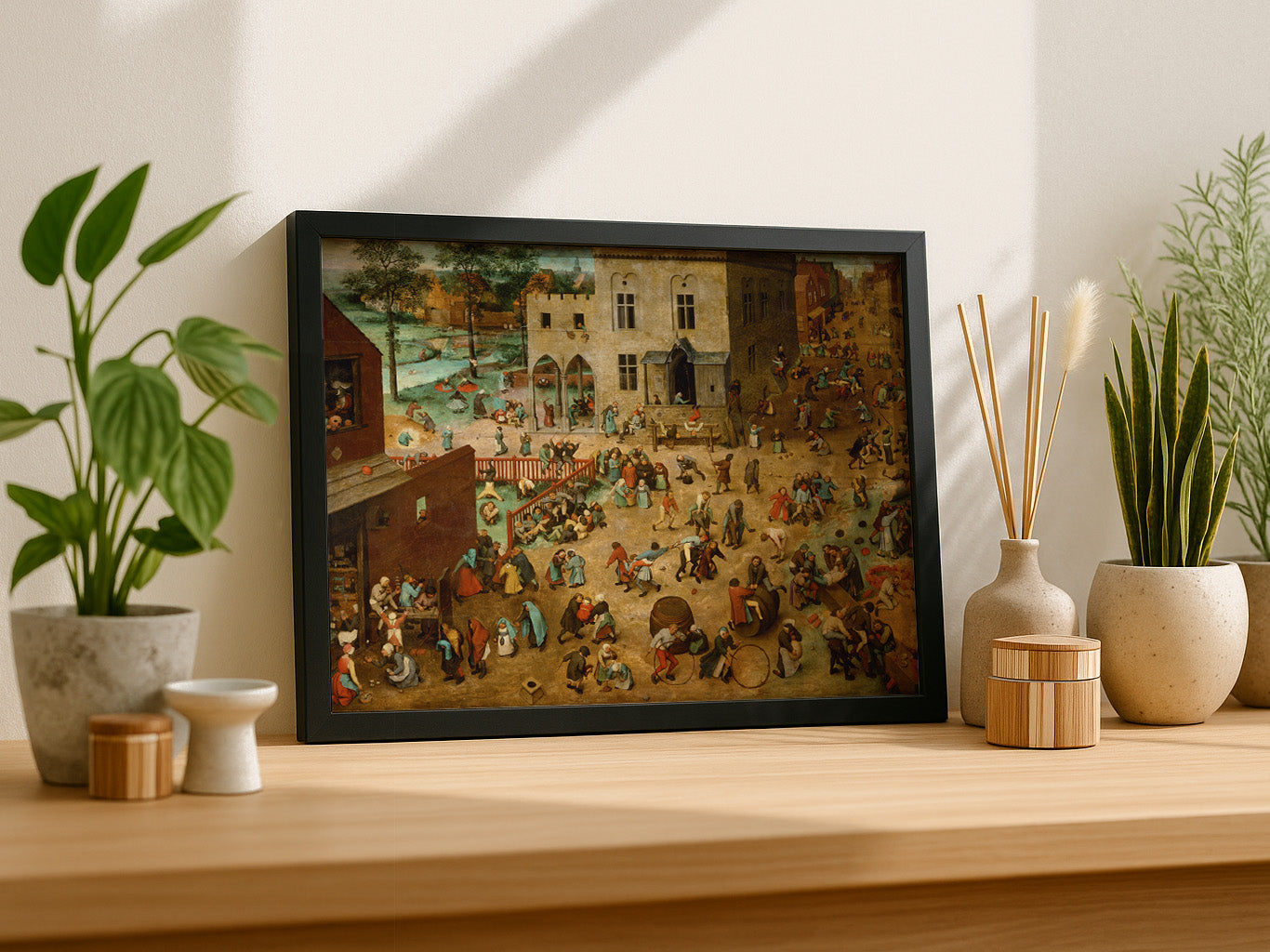 Cuadro de ​Juegos de niños (Pieter Brueghel el Viejo) - Fine Artic