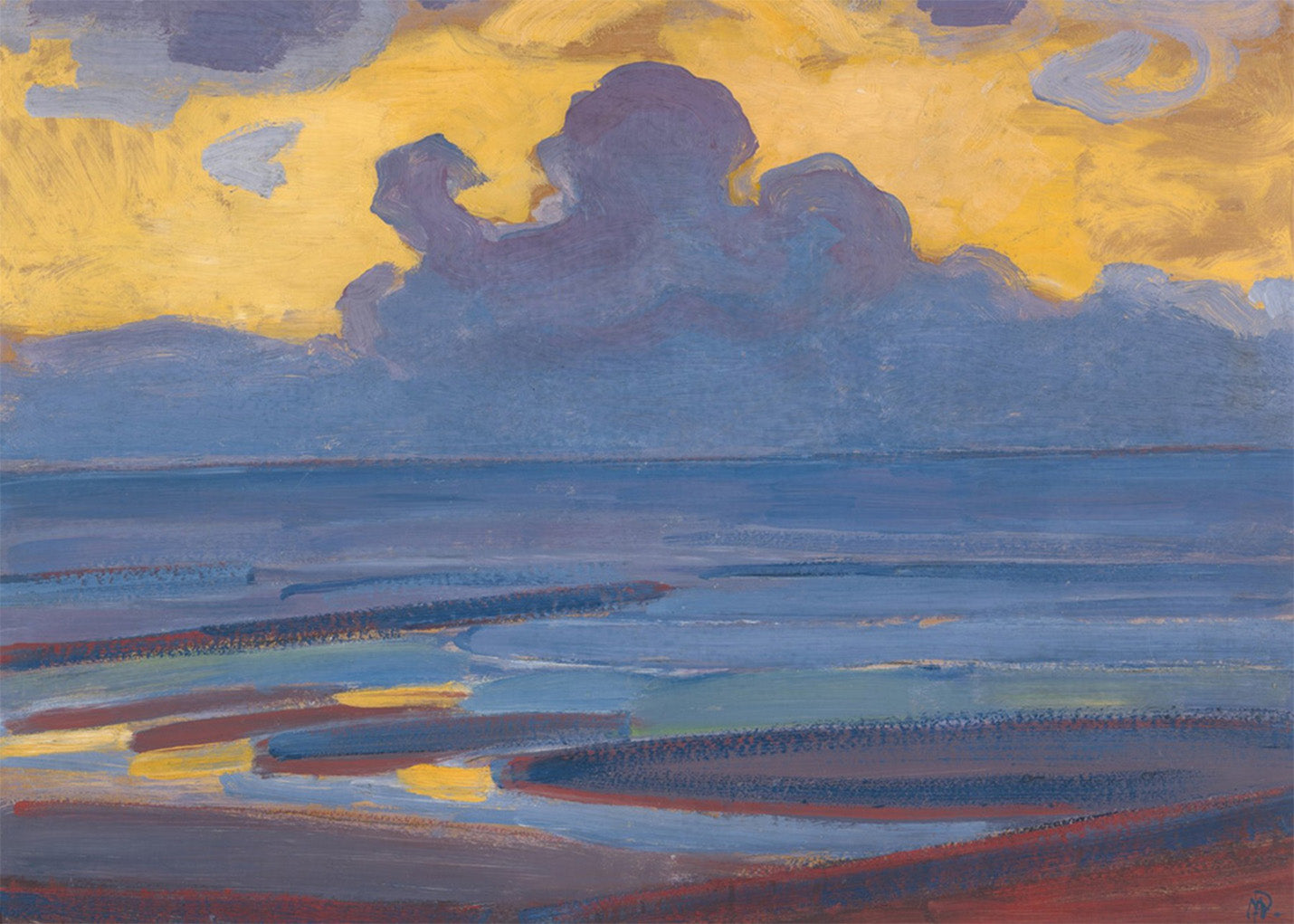 Cuadro Junto al mar (Mondrian)