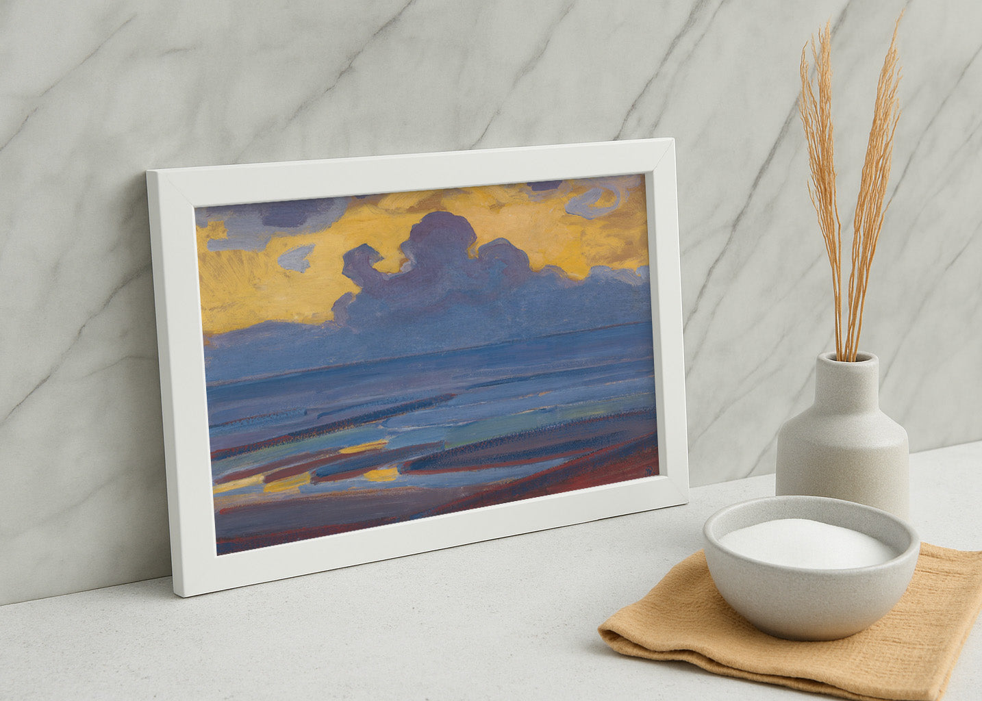 Cuadro Junto al mar (Mondrian)