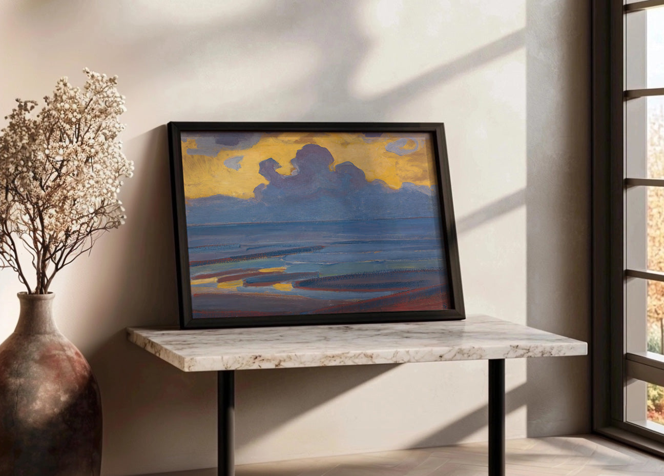 Cuadro Junto al mar (Mondrian)