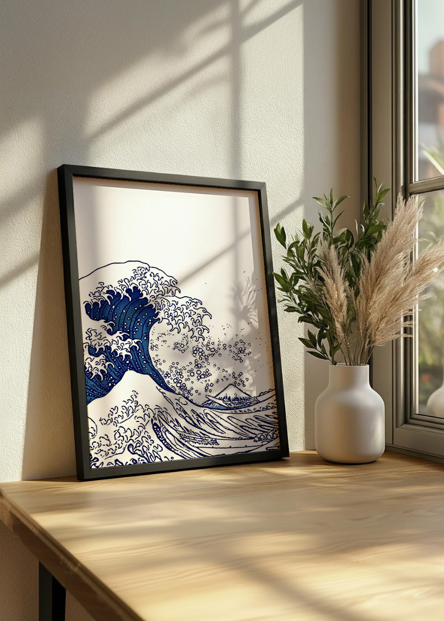 Cuadro Kanagawa estético