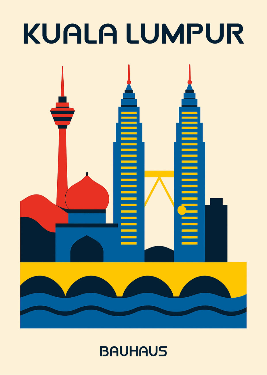 Cuadro Kuala Lumpur Poster Bauhaus