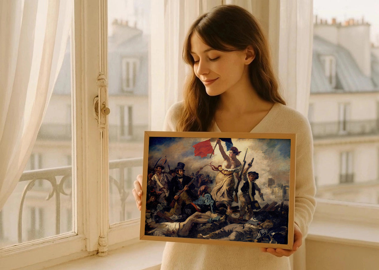Cuadro ​La Libertad guiando al pueblo (Eugène Delacroix)