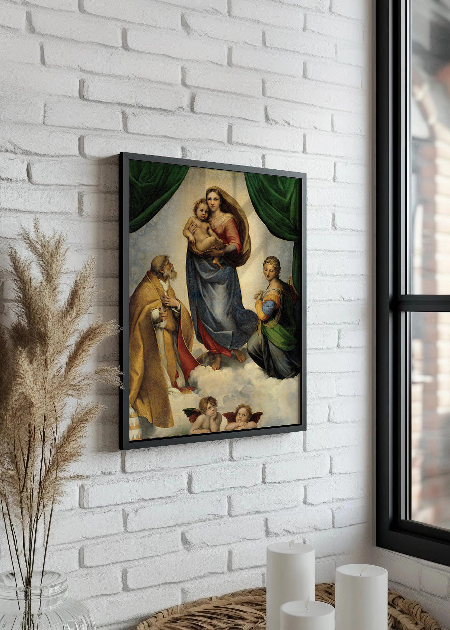 Cuadro ​La Madonna Sixtina (Rafael Sanzio)