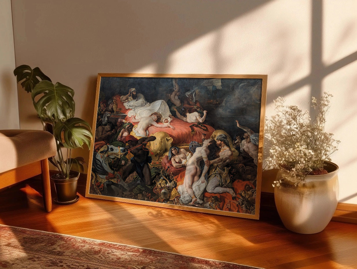 Cuadro de ​La Muerte de Sardanápalo (Eugene Delacroix) - Fine Artic