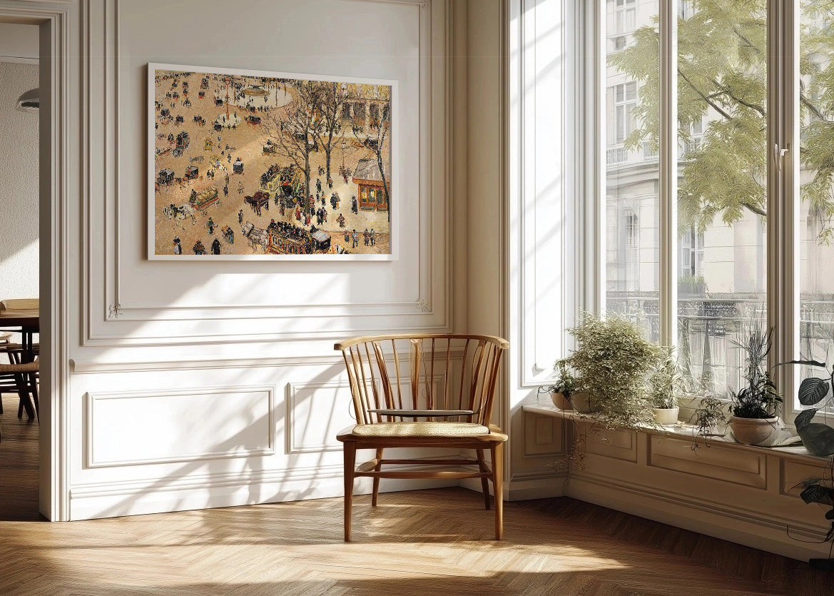 Cuadro ​La Place du Théâtre Français, París (Pissarro)