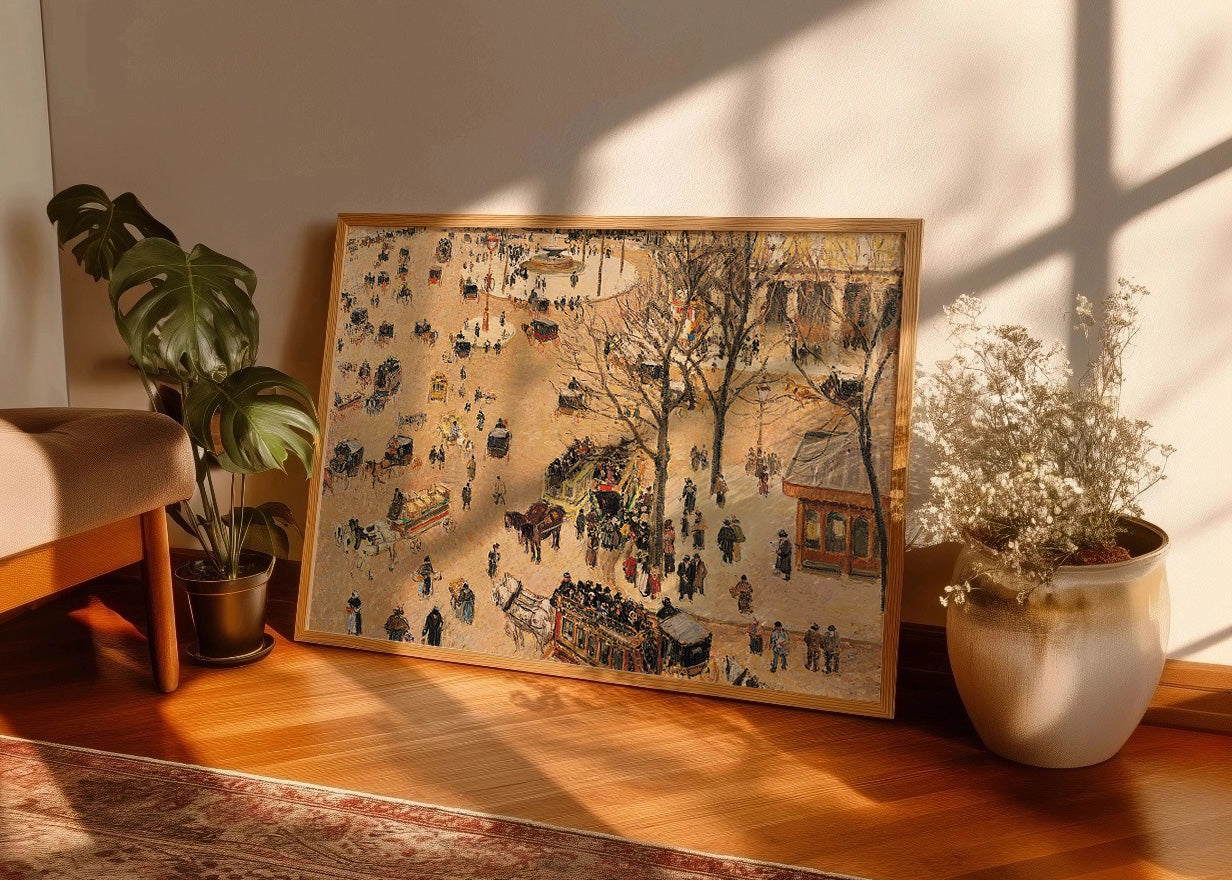 Cuadro ​La Place du Théâtre Français, París (Pissarro)