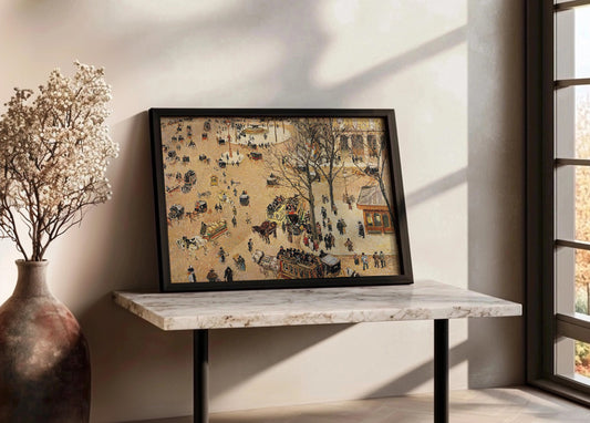 Cuadro ​La Place du Théâtre Français, París (Pissarro)
