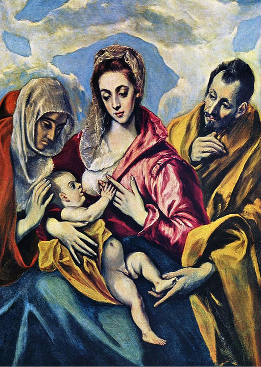 Cuadro ​La Sagrada Familia con Santa Ana (El Greco)