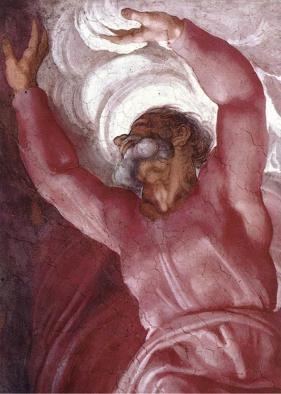 Cuadro ​La Separación de la Luz y las Tinieblas (Miguel Ángel - Michelangelo)