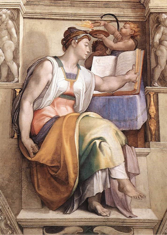 Cuadro ​La Sibila Eritrea (Miguel Ángel - Michelangelo)