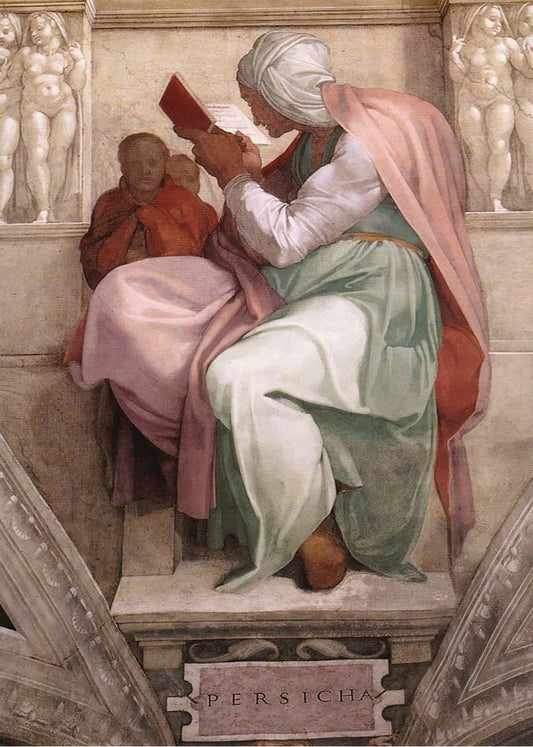Cuadro ​La Sibila Pérsica (Miguel Ángel - Michelangelo)