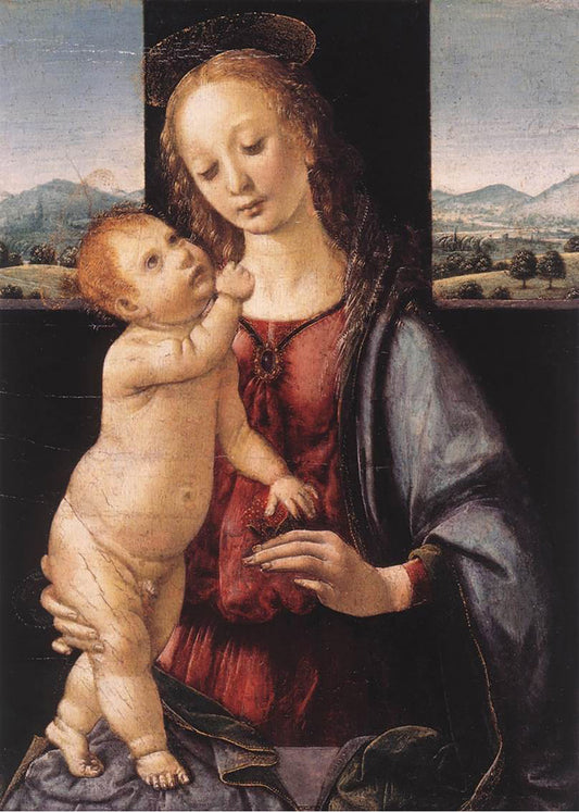 Cuadro ​La Virgen de la Granada - Madonna Dreyfus (Leonardo Da Vinci)