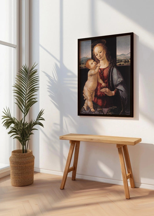 Cuadro ​La Virgen de la Granada - Madonna Dreyfus (Leonardo Da Vinci)