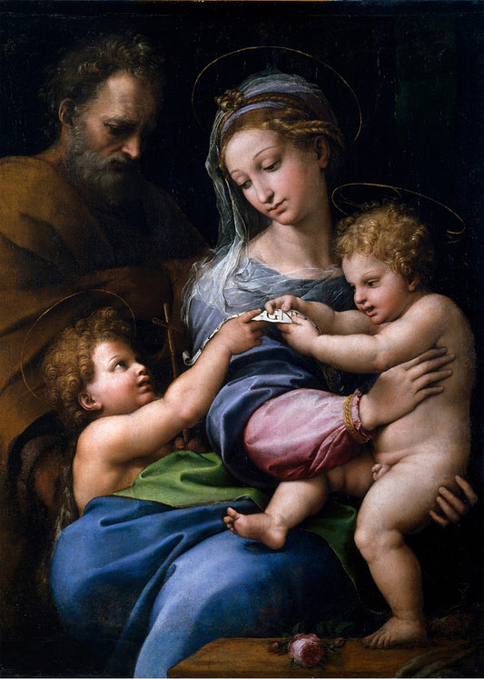 Cuadro ​La Virgen de la Rosa (Rafael Sanzio)