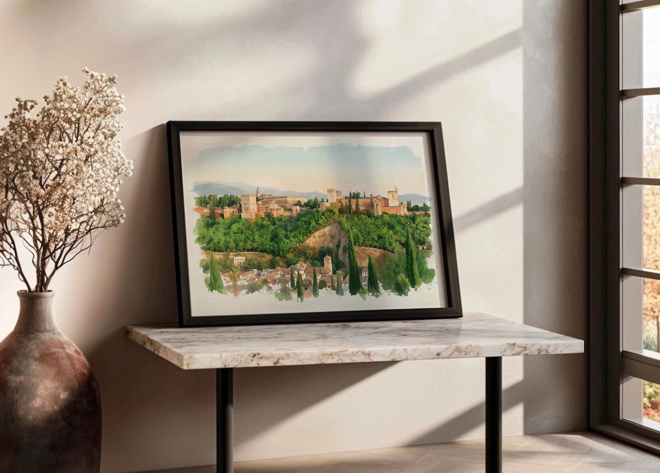 Cuadro La Alhambra de Granada - Acuarela