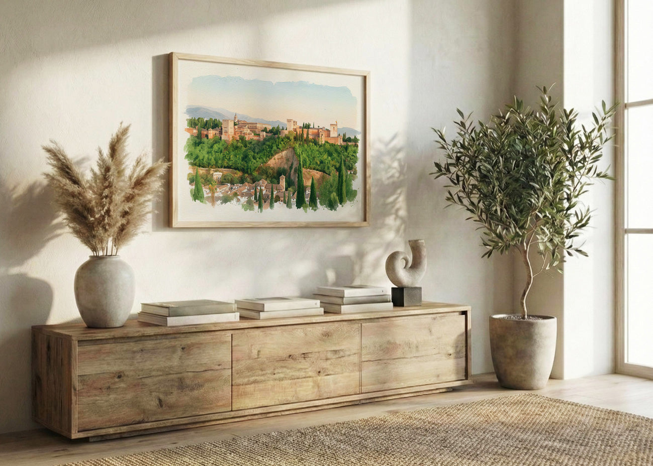Cuadro La Alhambra de Granada - Acuarela