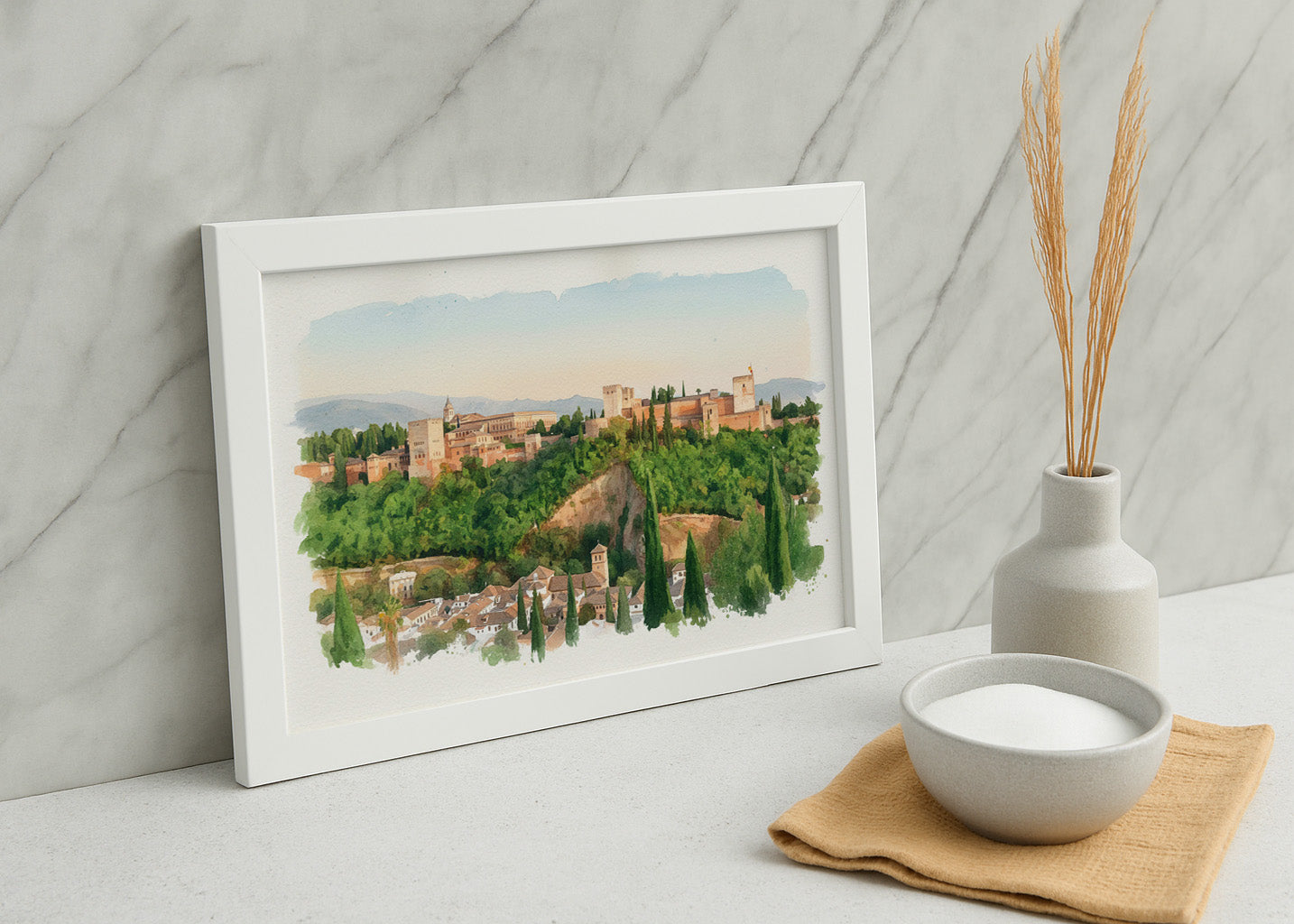 Cuadro La Alhambra de Granada - Acuarela