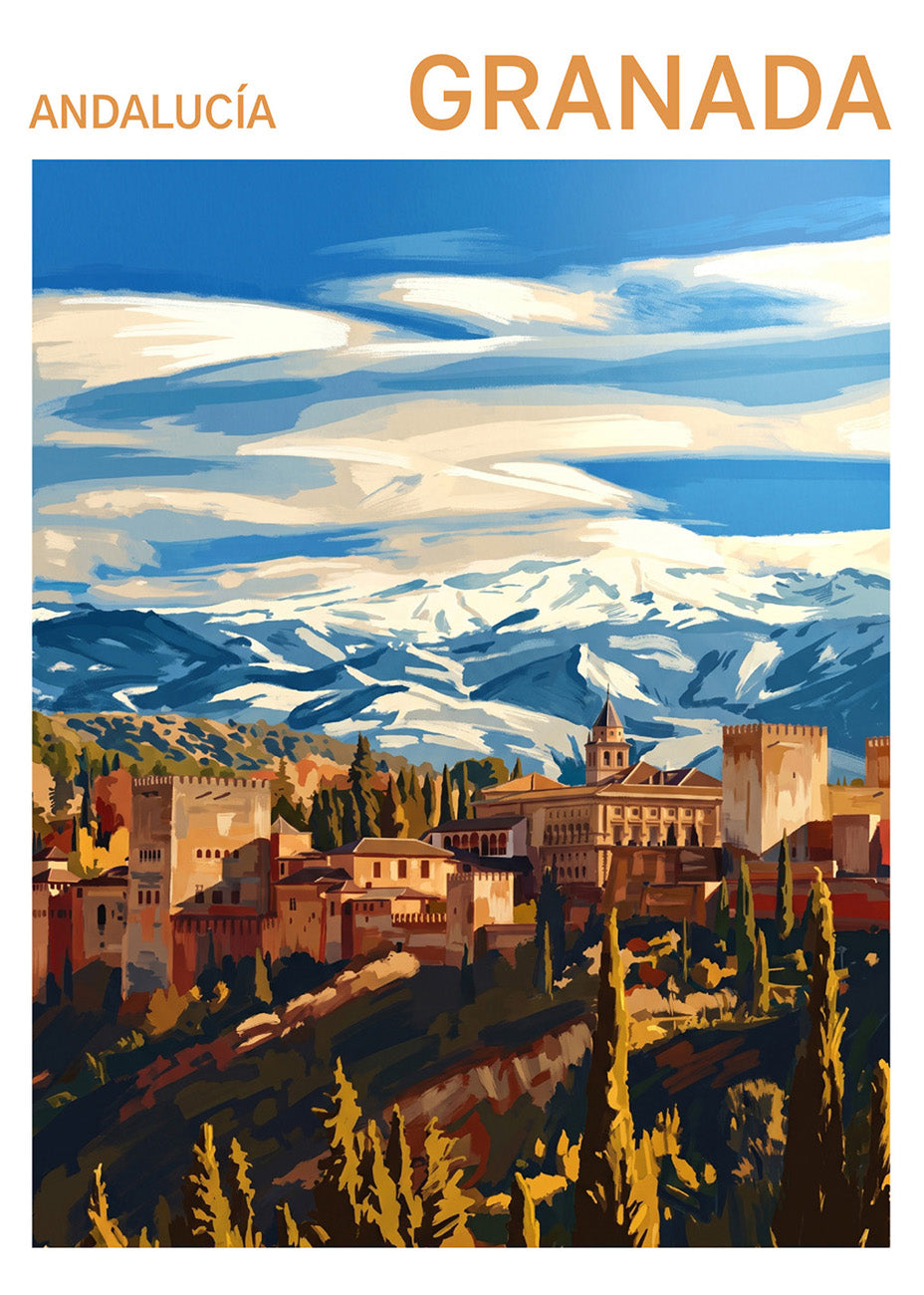 Cuadro La Alhambra de Granada - Gouache_1