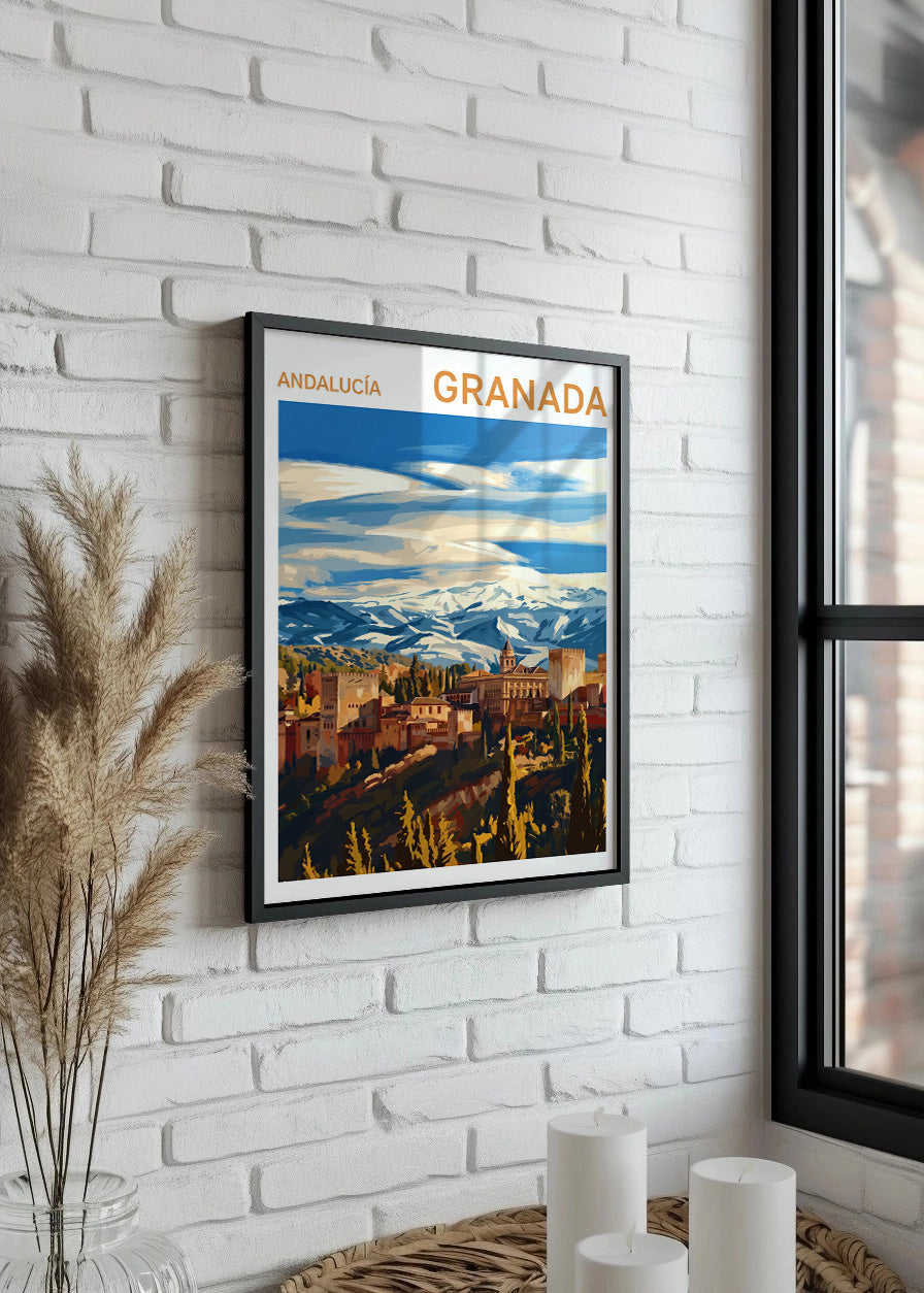 Cuadro La Alhambra de Granada - Gouache_1